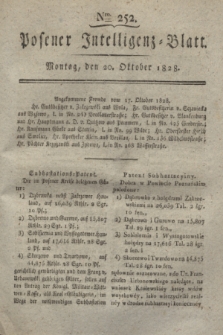 Posener Intelligenz-Blatt. 1828, Nro. 252 (20 Oktober)