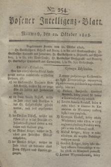Posener Intelligenz-Blatt. 1828, Nro. 254 (22 Oktober)