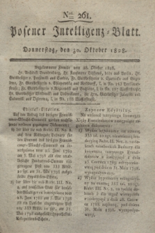 Posener Intelligenz-Blatt. 1828, Nro. 261 (30 Oktober)