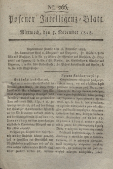 Posener Intelligenz-Blatt. 1828, Nro. 266 (5 November) + dod.