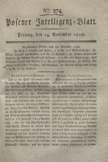 Posener Intelligenz-Blatt. 1828, Nro. 274 (14 November)