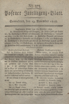 Posener Intelligenz-Blatt. 1828, Nro. 275 (15 November)