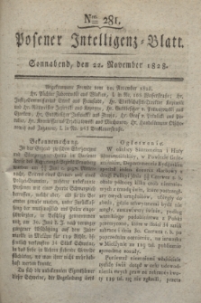 Posener Intelligenz-Blatt. 1828, Nro. 281 (22 November) + dod.