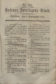 Posener Intelligenz-Blatt. 1829, Nro. 210 (2 September) + dod.