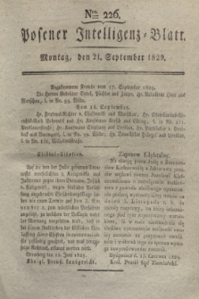 Posener Intelligenz-Blatt. 1829, Nro. 226 (21 September)