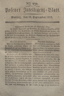 Posener Intelligenz-Blatt. 1829, Nro. 232 (28 September)