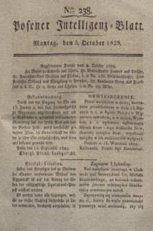 Posener Intelligenz-Blatt. 1829, Nro. 238 (5 October 1829)