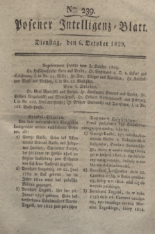 Posener Intelligenz-Blatt. 1829, Nro. 239 (6 October)