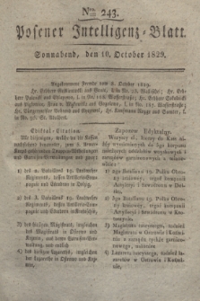 Posener Intelligenz-Blatt. 1829, Nro. 243 (10 October)