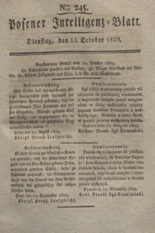 Posener Intelligenz-Blatt. 1829, Nro. 245 (13 October)