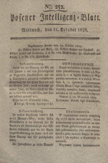 Posener Intelligenz-Blatt. 1829, Nro. 252 (21 October)