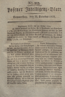 Posener Intelligenz-Blatt. 1829, Nro. 253 (22 October)