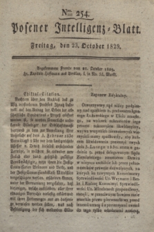 Posener Intelligenz-Blatt. 1829, Nro. 254 (23 October)