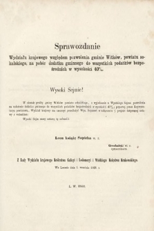 [Kadencja II, sesja II, al. 51] Alegata do Sprawozdań Stenograficznych z Drugiej Sesji Drugiego Peryodu Sejmu Galicyjskiego z roku 1868. Alegat 51