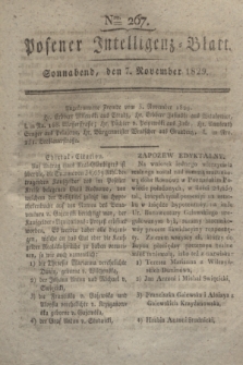 Posener Intelligenz-Blatt. 1829, Nro. 267 (7 November)