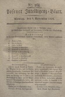 Posener Intelligenz-Blatt. 1829, Nro. 268 (9 November)