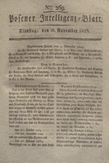 Posener Intelligenz-Blatt. 1829, Nro. 269 (10 November) + dod.