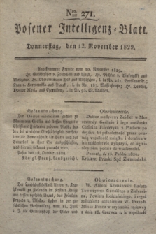 Posener Intelligenz-Blatt. 1829, Nro. 271 (12 November)
