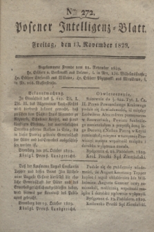 Posener Intelligenz-Blatt. 1829, Nro. 272 (13 November)