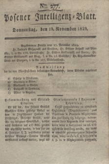 Posener Intelligenz-Blatt. 1829, Nro. 277 (19 November)