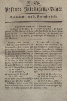 Posener Intelligenz-Blatt. 1829, Nro. 279 (21 November)