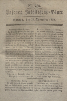 Posener Intelligenz-Blatt. 1829, Nro. 280 (23 November) + dod.