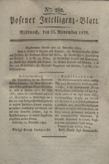 Posener Intelligenz-Blatt. 1829, Nro. 282 (25 November)