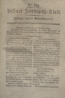 Posener Intelligenz-Blatt. 1829, Nro. 284 (27 November)