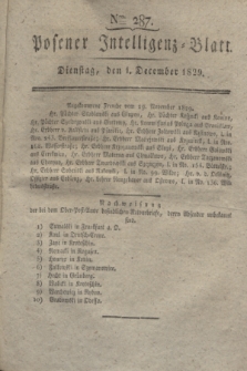 Posener Intelligenz-Blatt. 1829, Nro. 287 (1 December)