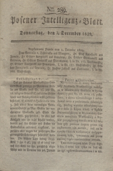 Posener Intelligenz-Blatt. 1829, Nro. 289 (3 December)