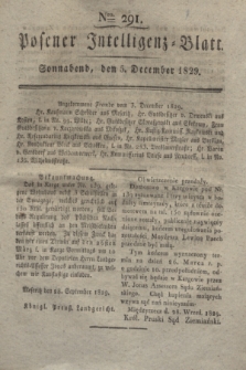 Posener Intelligenz-Blatt. 1829, Nro. 291 (5 December)
