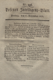 Posener Intelligenz-Blatt. 1829, Nro. 296 (11 December)