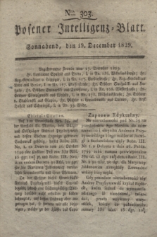 Posener Intelligenz-Blatt. 1829, Nro. 303 (19 December)