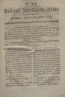 Posener Intelligenz-Blatt. 1829, Nro. 305 (22 December)