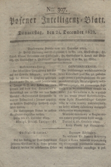 Posener Intelligenz-Blatt. 1829, Nro. 307 (24 December)
