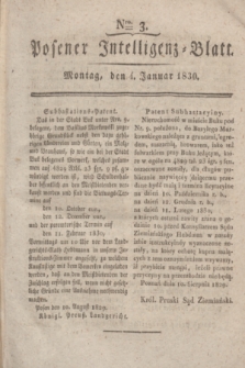 Posener Intelligenz-Blatt. 1830, Nro. 3 (4 Januar)