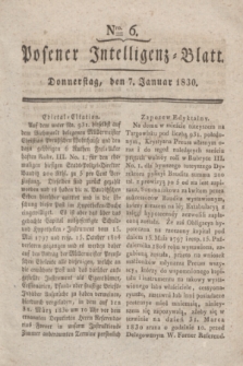 Posener Intelligenz-Blatt. 1830, Nro. 6 (7 Januar)