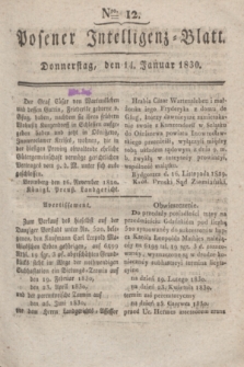 Posener Intelligenz-Blatt. 1830, Nro. 12 (14 Januar)