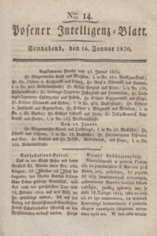Posener Intelligenz-Blatt. 1830, Nro. 14 (16 Januar)