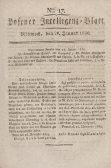 Posener Intelligenz-Blatt. 1830, Nro. 17 (20 Januar)
