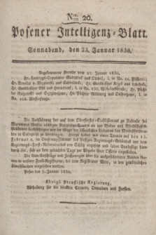 Posener Intelligenz-Blatt. 1830, Nro. 20 (23 Januar)