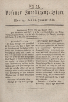 Posener Intelligenz-Blatt. 1830, Nro. 21 (25 Januar)