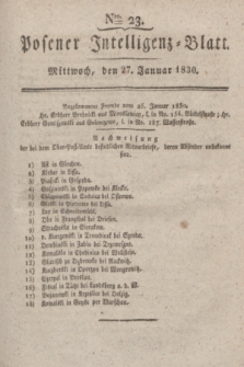 Posener Intelligenz-Blatt. 1830, Nro. 23 (27 Januar)
