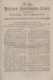 Posener Intelligenz-Blatt. 1830, Nro. 24 (28 Januar)