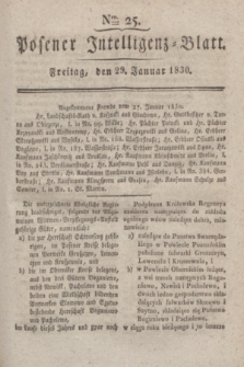 Posener Intelligenz-Blatt. 1830, Nro. 25 (29 Januar)