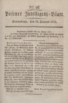 Posener Intelligenz-Blatt. 1830, Nro. 26 (30 Januar)