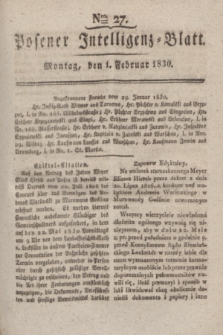 Posener Intelligenz-Blatt. 1830, Nro. 27 (1 Februar)