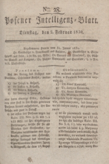 Posener Intelligenz-Blatt. 1830, Nro. 28 (2 Februar) + dod.