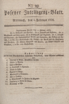 Posener Intelligenz-Blatt. 1830, Nro. 29 (3 Februar) + dod.