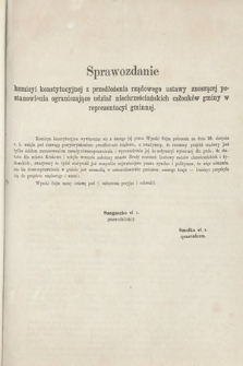 [Kadencja II, sesja II, al. 59] Alegata do Sprawozdań Stenograficznych z Drugiej Sesji Drugiego Peryodu Sejmu Galicyjskiego z roku 1868. Alegat 59